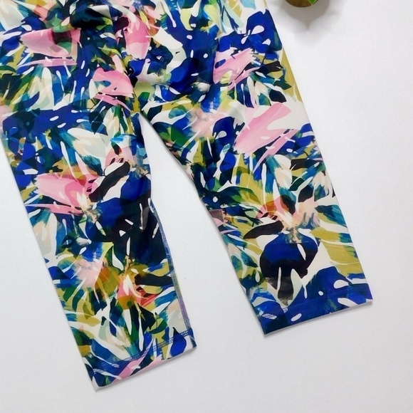 NWT! Anthropologie PURE + GOOD • Crop Floral Legging Palm Tropical ~ X-Large - Picture 11 of 11
